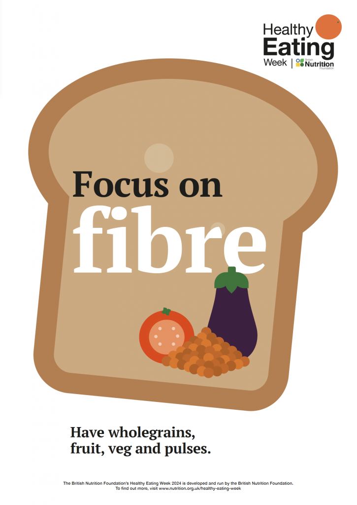Focus on fibre
Have wholegrains, fruit, veg and pulses.